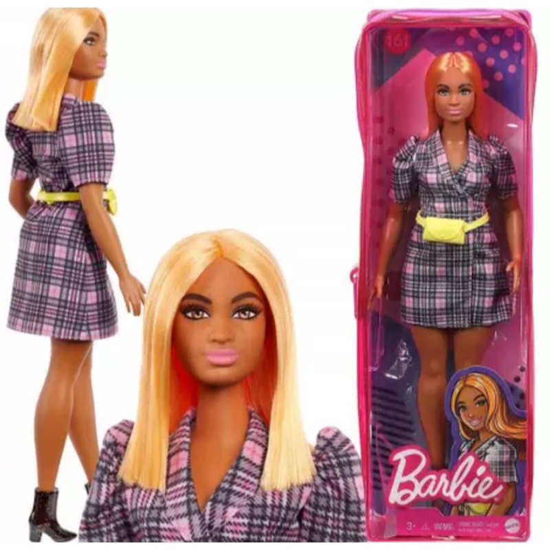Boneca Barbie Fashionistas 161 Negra Ruiva Grace Curvy Gordinha | Shopee  Brasil