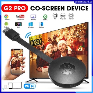 Adaptador Dongle Chromecast G2 Pro Google smart TV vara Miracast Airplay Streaming Sem Fio HDMI