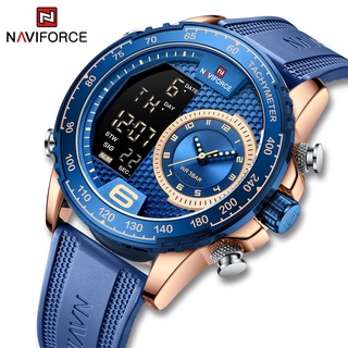 Naviforce NF9199T Relógio De Pulso Masculino Esportivo De Quartzo À Prova D
