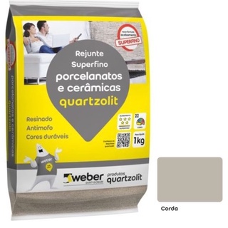 Rejunte Para Porcelanato Super Fino 1kg Corda Quartzolit