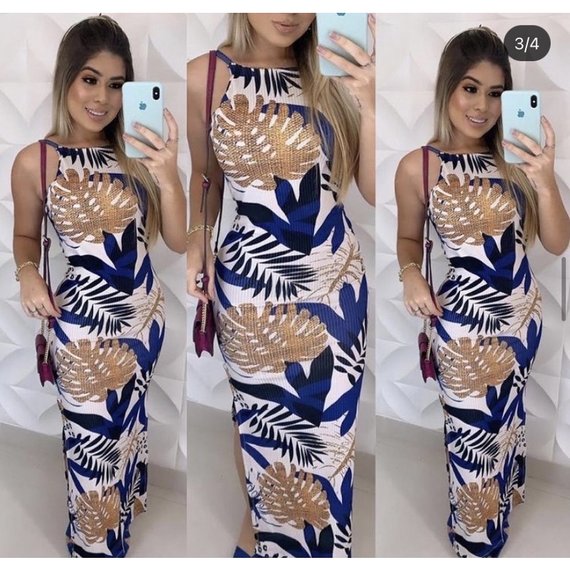 Vestido Longo | Shopee Brasil