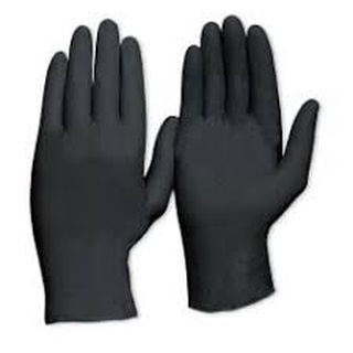 Luvas Pretas Nitrílicas Sem Pó - 100 Unidades (P, M, G) em Oferta na Shopee