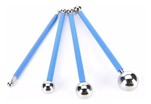 Kit 4 Boleadores Pontas Dupla Metal Inox Artesanato Biscuit em Oferta na Shopee