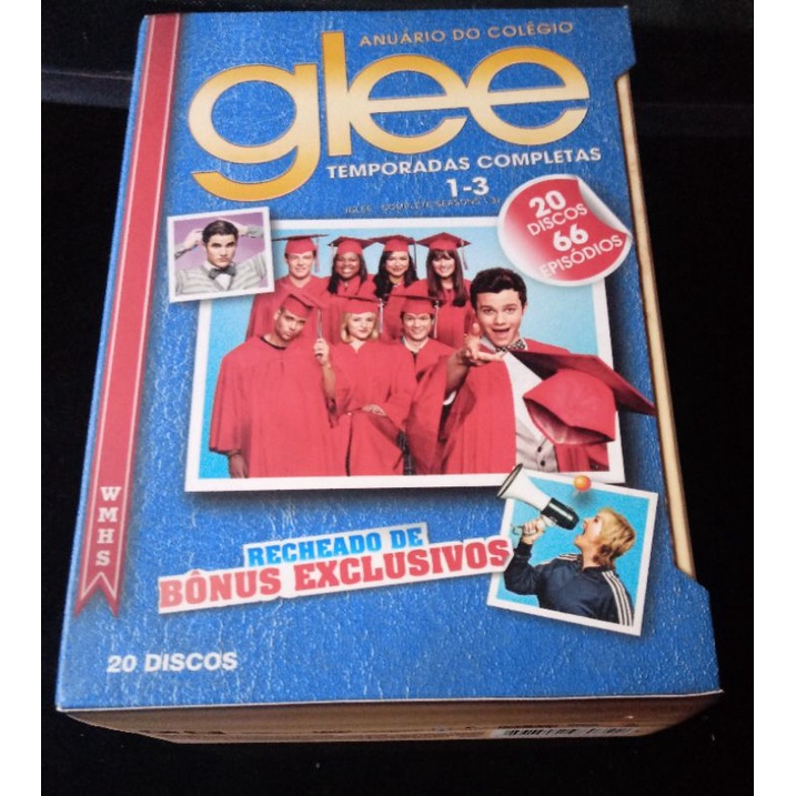 Dvd Box Glee 1 3 Temporadas Completas Discos Shopee Brasil