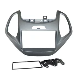 Moldura 2 Din Ford Ka / Ka+ 2014, 2015, 2016, 2017 - Cinza
