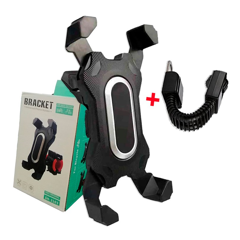 Suporte Profissional Rápido e Seguro Moto Bicicleta Iphone Android Universal