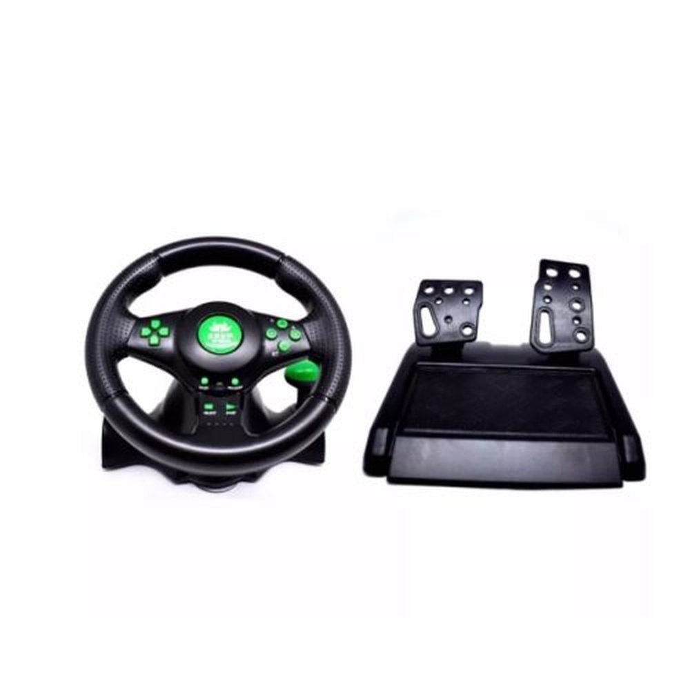 Volante Joystick Vibracao Gamer Xbox360 PC Ps2 Ps3 KP-5815A