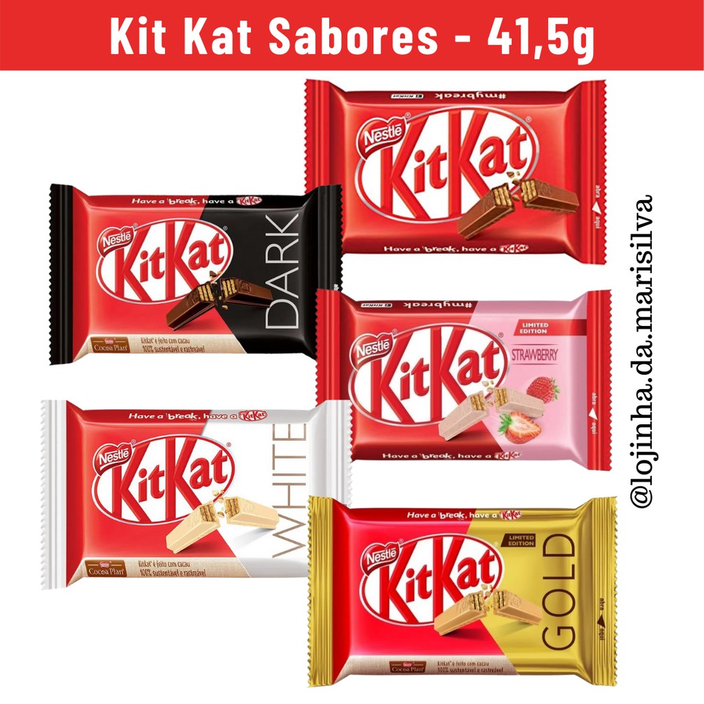 Chocolate Nestle Kit Kat V Rios Sabores Ao Leite Dark Strawberry   A8a3fa9d0ccedabd7a2d47ebdc633a88