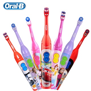 Oral B Escova De Dente Elétrica Infantil Com Desenho Alimentado Por AA Batry 7200