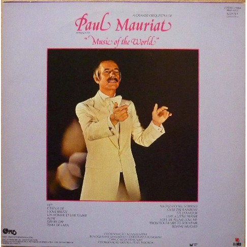 LP Vinil Paul Mauriat – Music of the World (1984) | Elenco | Instrumental Orquestrado | 14 Faixas