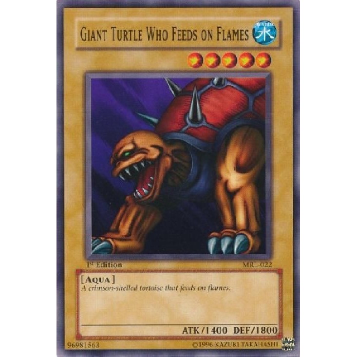 Yugioh Giant Turtle Who Feeds On Flames - Mrl-022