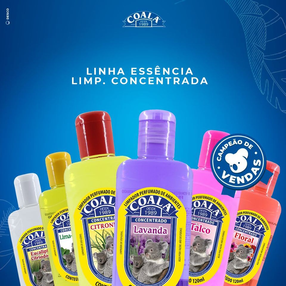 Kit 5 Coala Mais Vendidos Aromatizante de Ambientes Concentrado 120ml ...