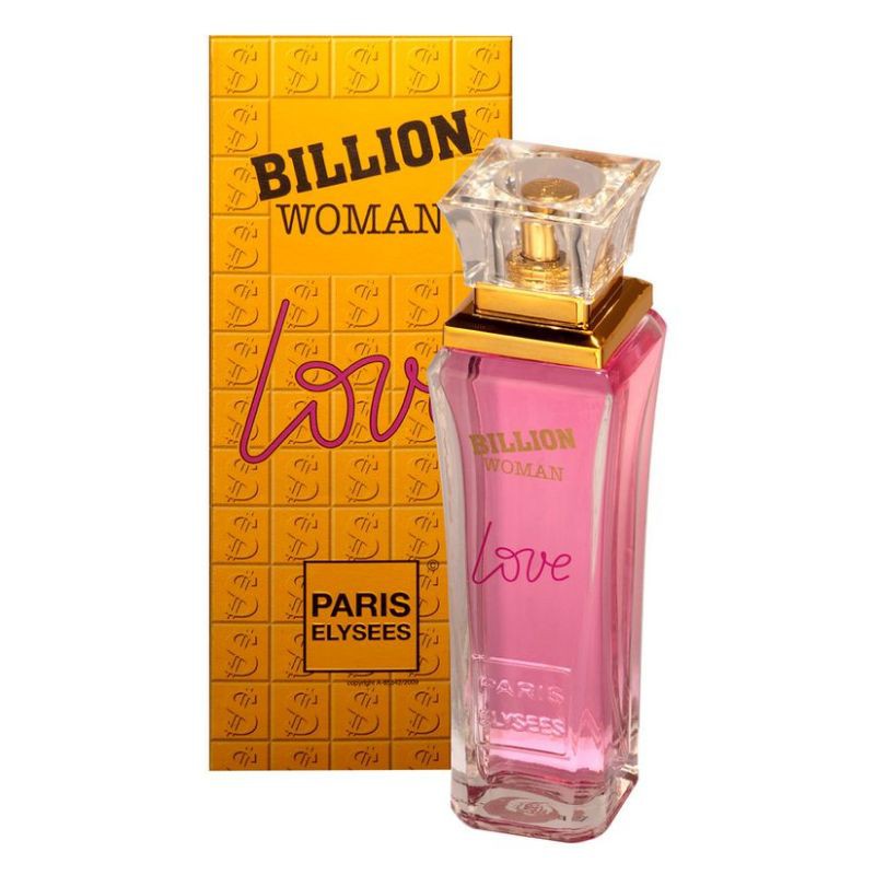Perfume Billion Woman Love 100ml edt - Paris Elysees