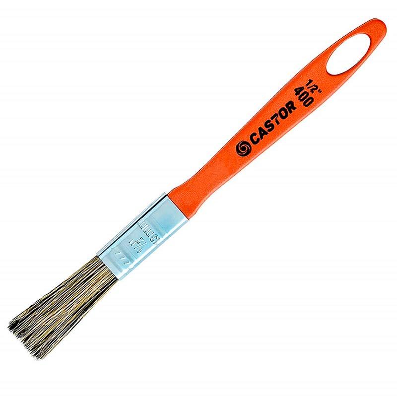 Pincel Trincha 1/2 Pol Laranja Com Cerdas Gris 400 CASTOR em Oferta na Shopee