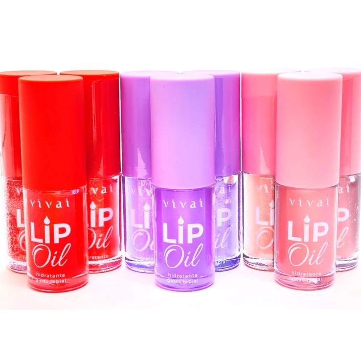 Lip Oil Gloss Labial Hidratante Vivai Shopee Brasil