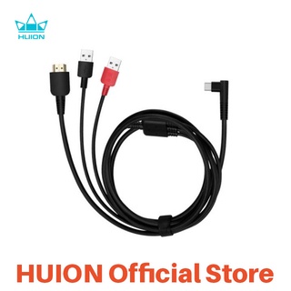 Huion Cabo 3 Em 1 Cb05A Compatível Com Kamvas 12, Kamvas 13, Kamvas 16 (2021)