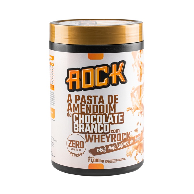 Pasta de Amendoim 1kg com Whey e Chocolate Branco - Rock Peanut ...
