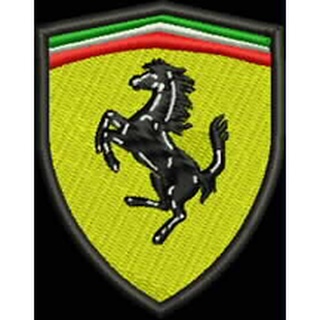 Patch ferrari bordado termocolante