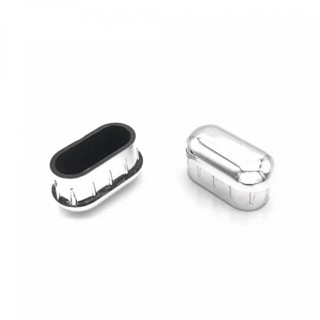 Kit Acabamento Ponteira Tampa para Tubo de Cabide Cabideiro Cromado Oval e Redondo em Oferta na Shopee