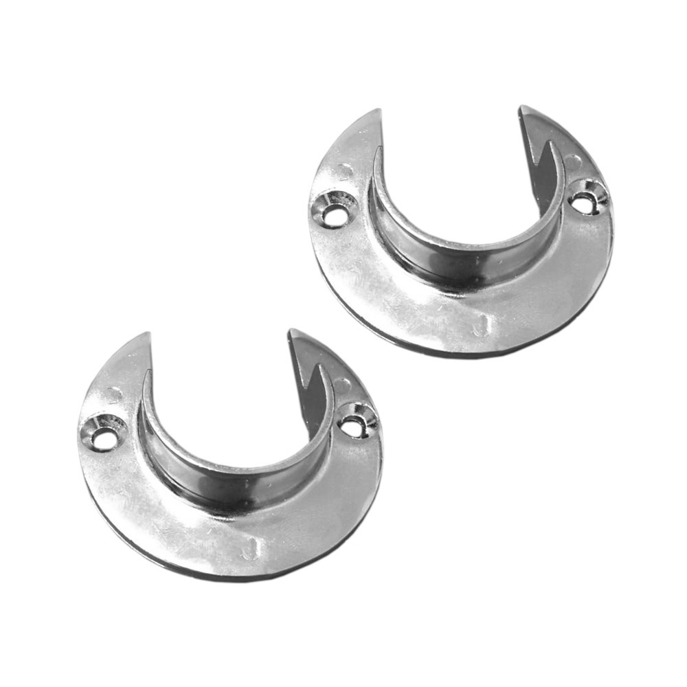Par De Suporte Roseta Flange 28mm Cromado