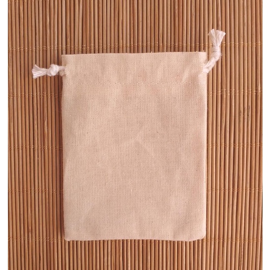 20 saquinhos 5x6 em algodão cru em Oferta na Shopee