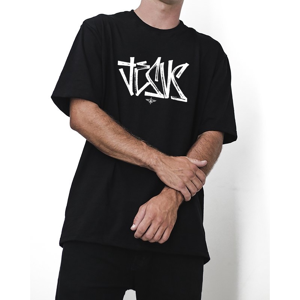 Camiseta Streetwear Jesus Grafite Preta camiseta swag cristã
