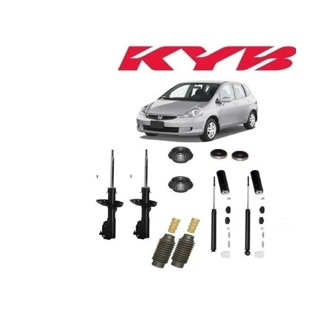 Kit 4 Amortecedores Kayaba + Kits Suspensao Fit 2004 em Oferta na Shopee