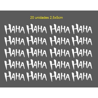 Kit Adesivo "HaHa" para paralama / tanque / painel / suspensões adesivos hahaha