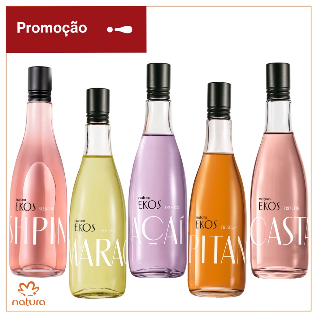 Colônia Ekos Natura - Várias Fragrâncias | Shopee Brasil