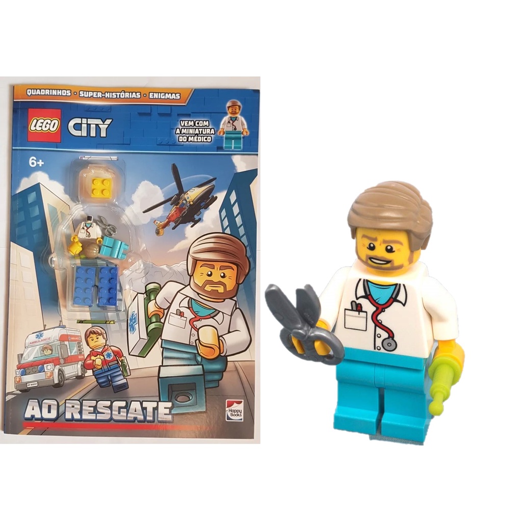 Livro Ao Resgate - Lego City - Minifigura Medico