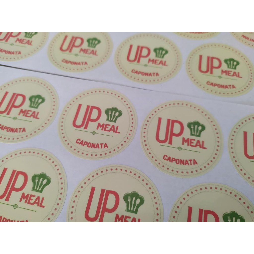 200 adesivos 5x5cm Personalizados com recorte em Oferta na Shopee