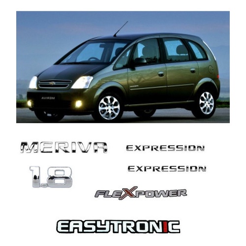 Kit Emblemas Meriva 1.8 Easytronic Expression Chevrolet