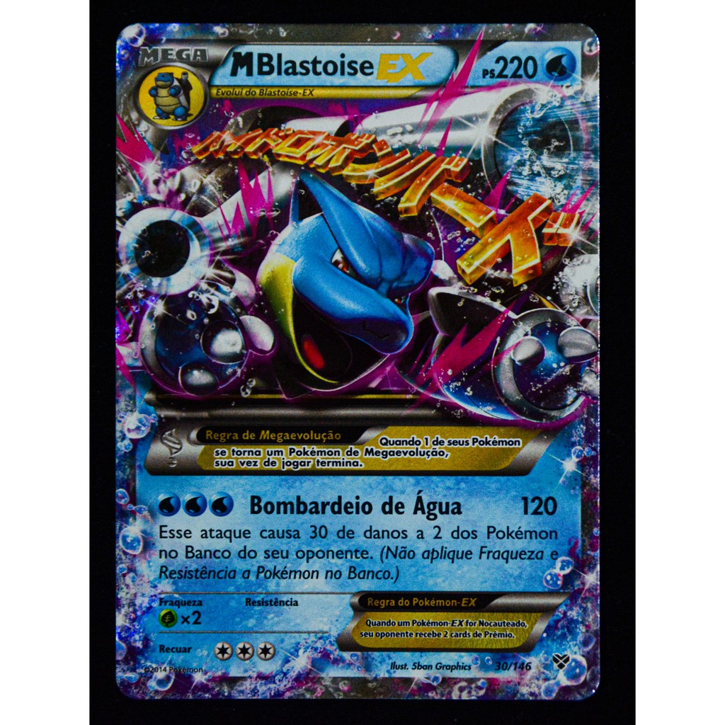 M Blastoise Ex 30 146 Pokemon Tcg Perfeito Estado Nm Original Copag Shopee Brasil