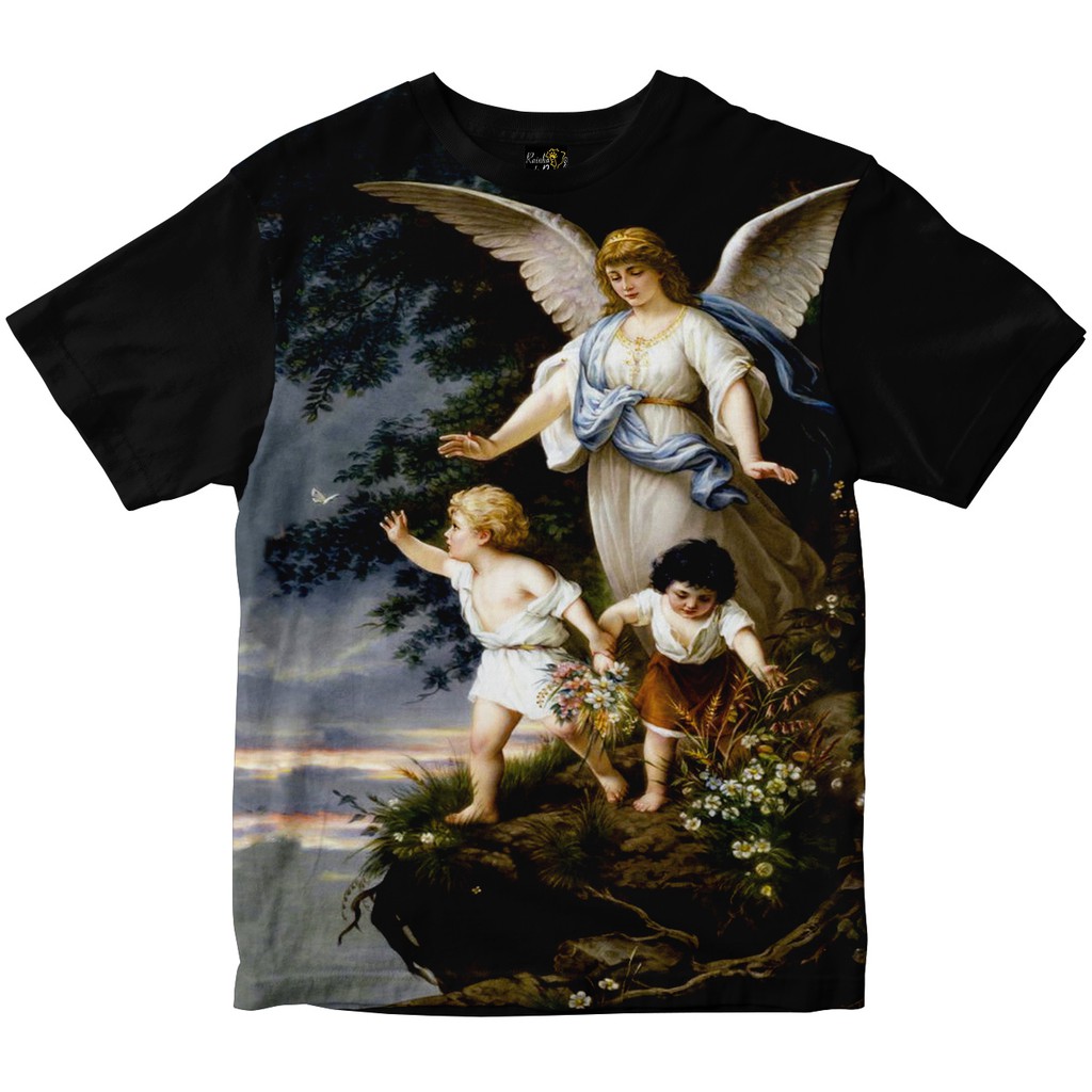 Camiseta Anjo da Guarda Rainha do Brasil Preta