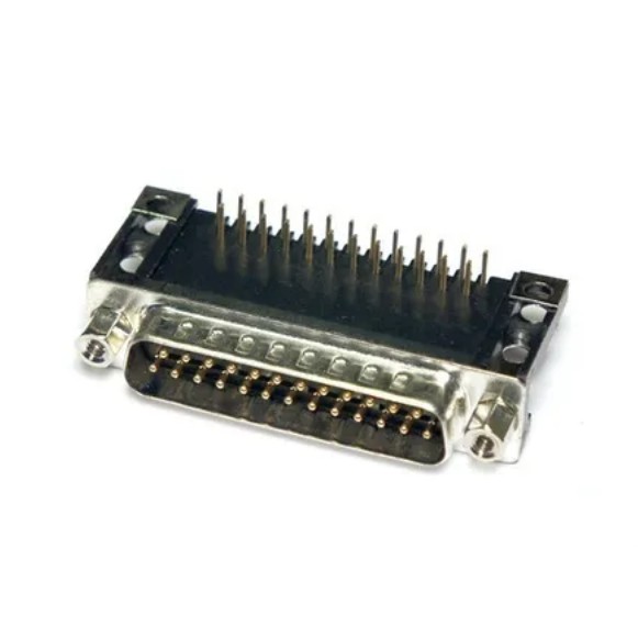Conector Db25 Macho 90 Graus Solda Placa