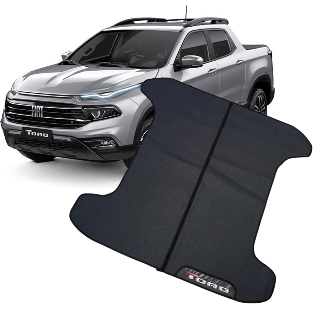 TAPETE CAÇAMBA FIAT TORO EMBORRACHADO AUTOMOTIVO 2016 2017 2018 2019 2020 2021 2022