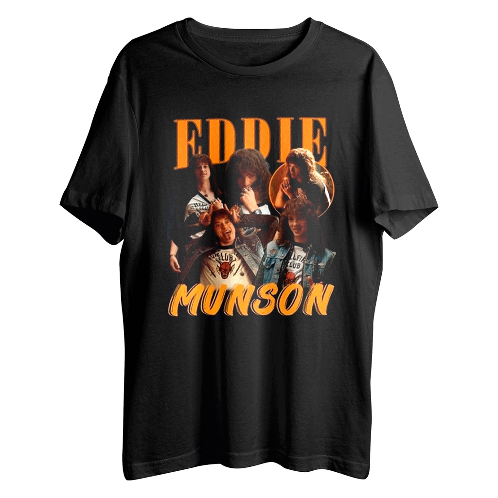 Camiseta Algodão Unissex Tshirt Eddie Munson Stranger Things 4