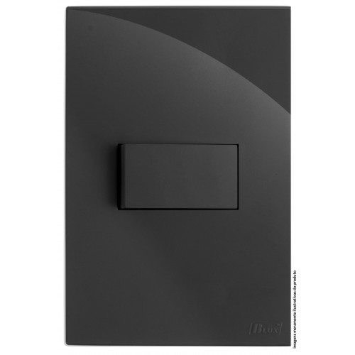 INTERRUPTOR PARALELO HORIZONTAL 4X2 - RECTA GRAFITE GLOSS - BRG10953-3GF