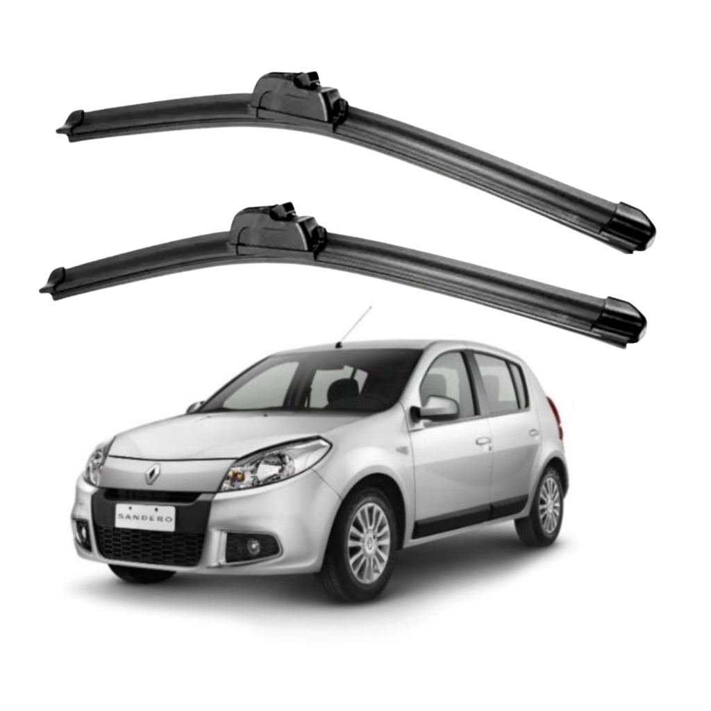 Palheta Limpador Parabrisa Dianteiro Renault Sandero 2007 2008 2009 2010 2011 2012 2013 2014 em Oferta na Shopee