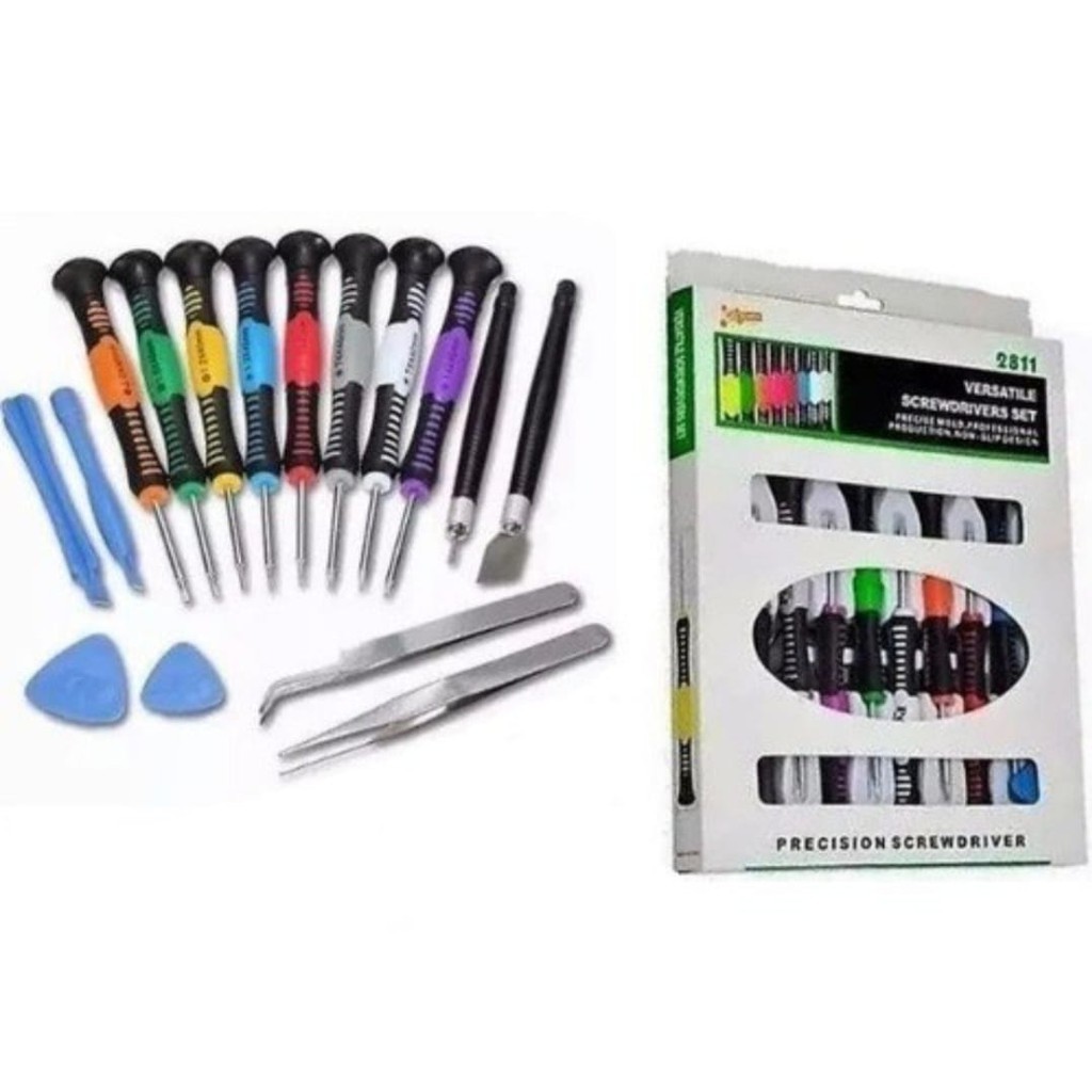 Kit Chaves de Precisão para Abrir Celular | Espátula Pinça | Compatível para Sam