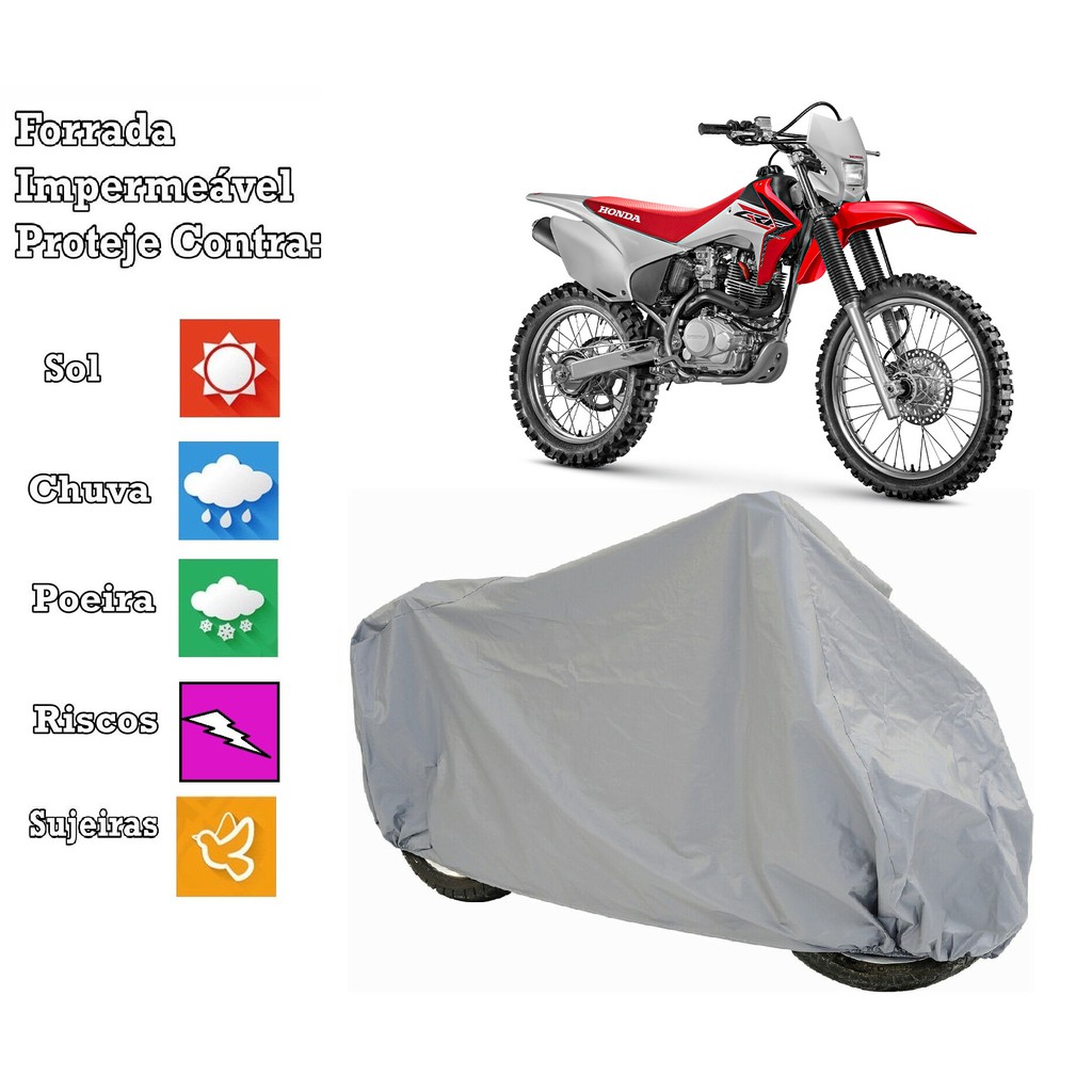 Capa Cobrir Moto CRF 150F Honda 100 % Forrada e 100% Impermeável