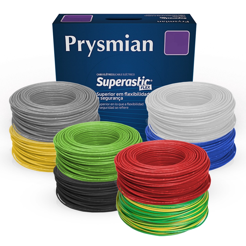 Cabo Flexivel Prysmian Superastic PVC 2,50mm Cores - Home & Living