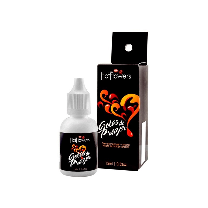 Óleo Estimulante Feminino com Efeito de Aquecimento - Hot Flowers Gotas do Prazer | 15ml em Oferta na Shopee