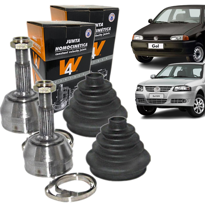 PAR JUNTA HOMOCINÉTICA VW GOL 1.0 8/16V 1997 ATÉ 2008 Bola G2, G3 E G4, PARATI 1.0 16V 1997 ATÉ 2007 377498099N
