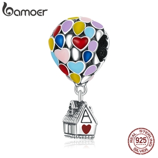 Bamoer 100% Prata 925 Hotair Balão Pingente Para Pulseira Diy Charme Da Moda Jóias Bsc417