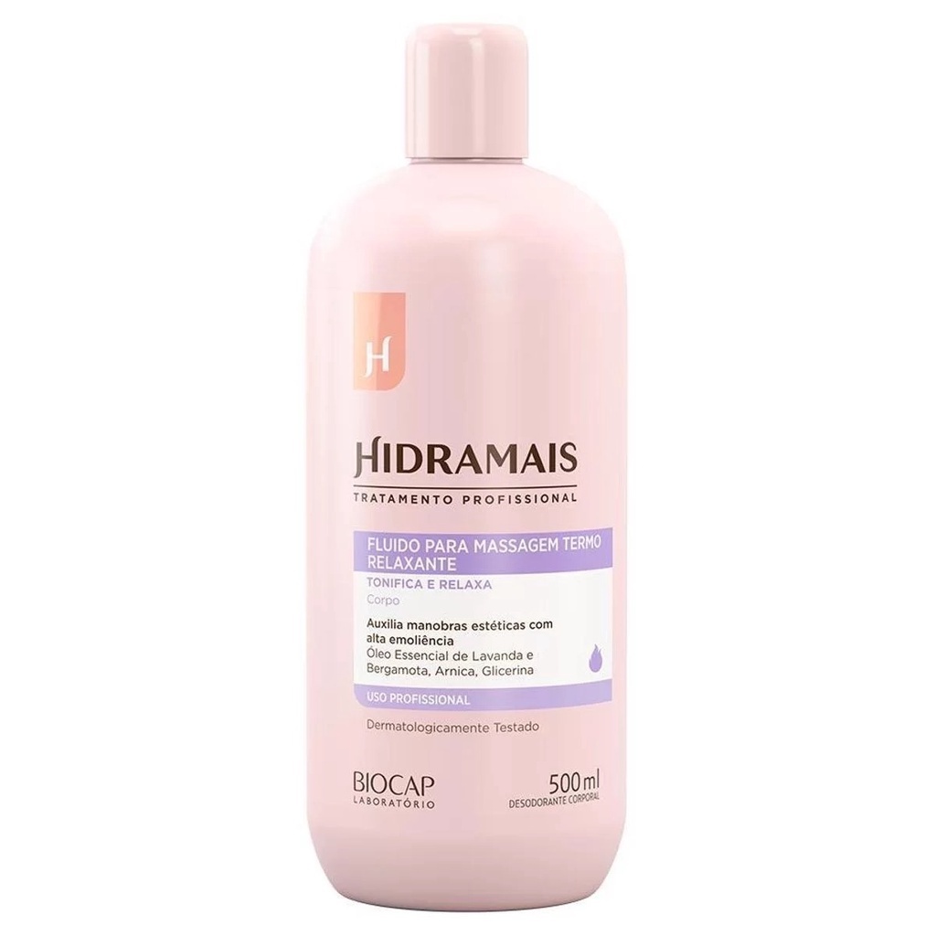 Hidramais Fluido para Massagem Termo Relaxante- 500ml em Oferta na Shopee