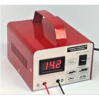 Carregador de Bateria CV5Ah , moto, carro, barco, Jet ski em Oferta na Shopee