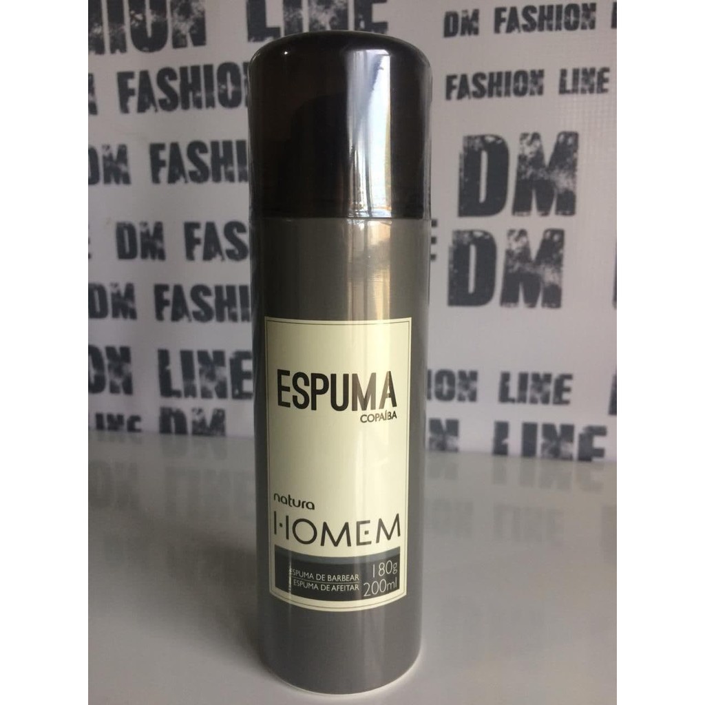 Espuma de Barbear - NATURA HOMEM - 180G / 200ML | Shopee Brasil