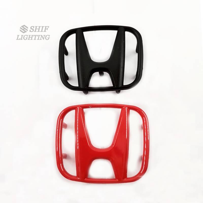1 x Emblema Do Logotipo Volante ABS Preto Vermelho H Para HONDA Civic Accord City CRV em Oferta na Shopee