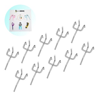 10 Ganchos Metal Para Expositor Organizador Pegboard Painel em Oferta na Shopee